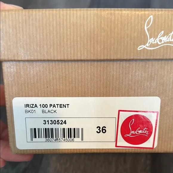 Authentic Christian Louboutin Black Patent Leather Pumps - Picture 6 of 6